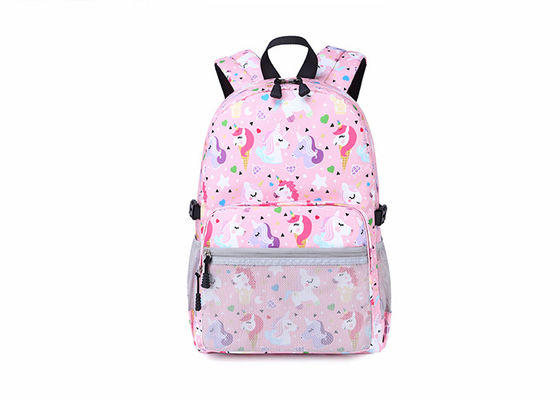 Ροζ μονόκερος 3pcs ελαφρύ σχολικό σακίδιο κορίτσια σακίδιο για παιδιά σχολική τσάντα